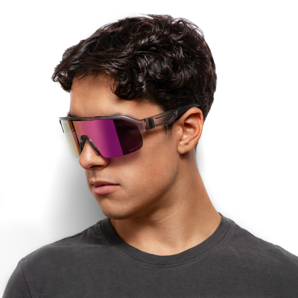 Очки солнцезащитные WHITELAB Unit "Black ink/Rose"