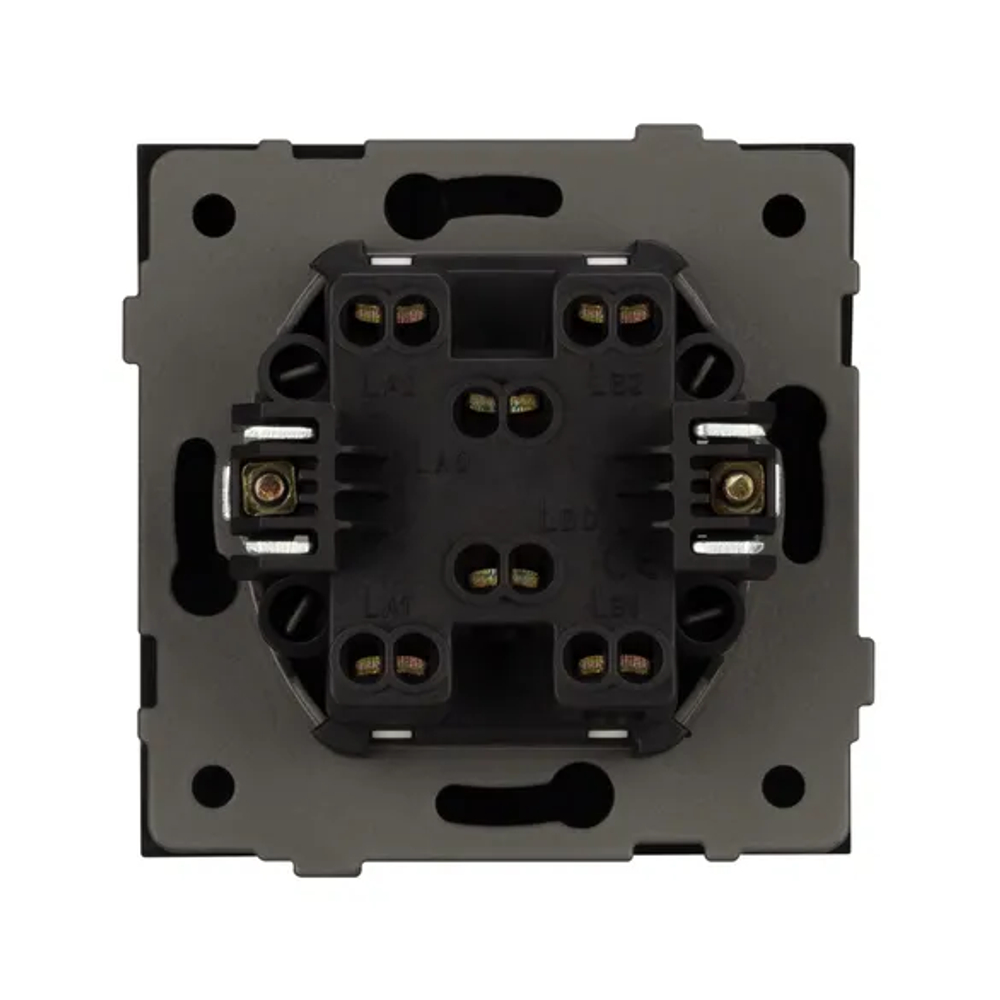 Механизм выключателя одноклавишный проходной SWT-TENDO-MKP1-SFPL-BK (230V, 10A) (Arlight, -) 054579