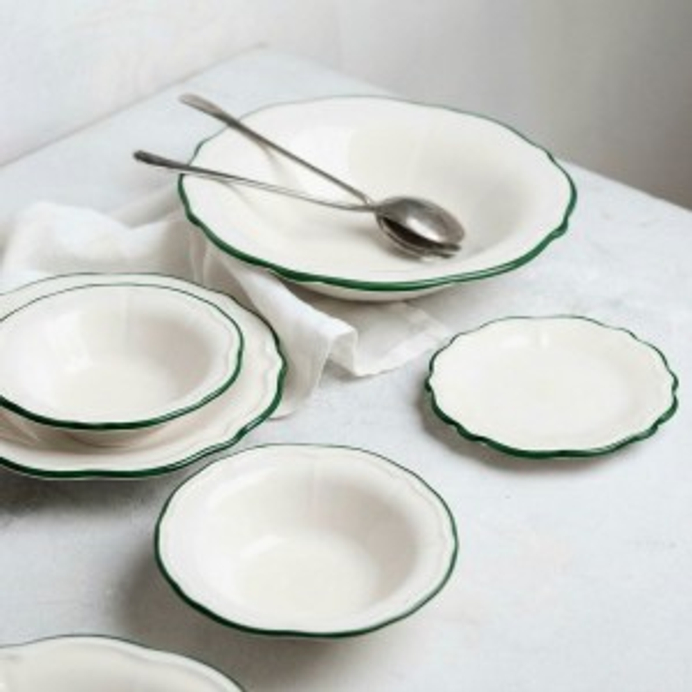 Тарелка 21см Line Green ID Fine