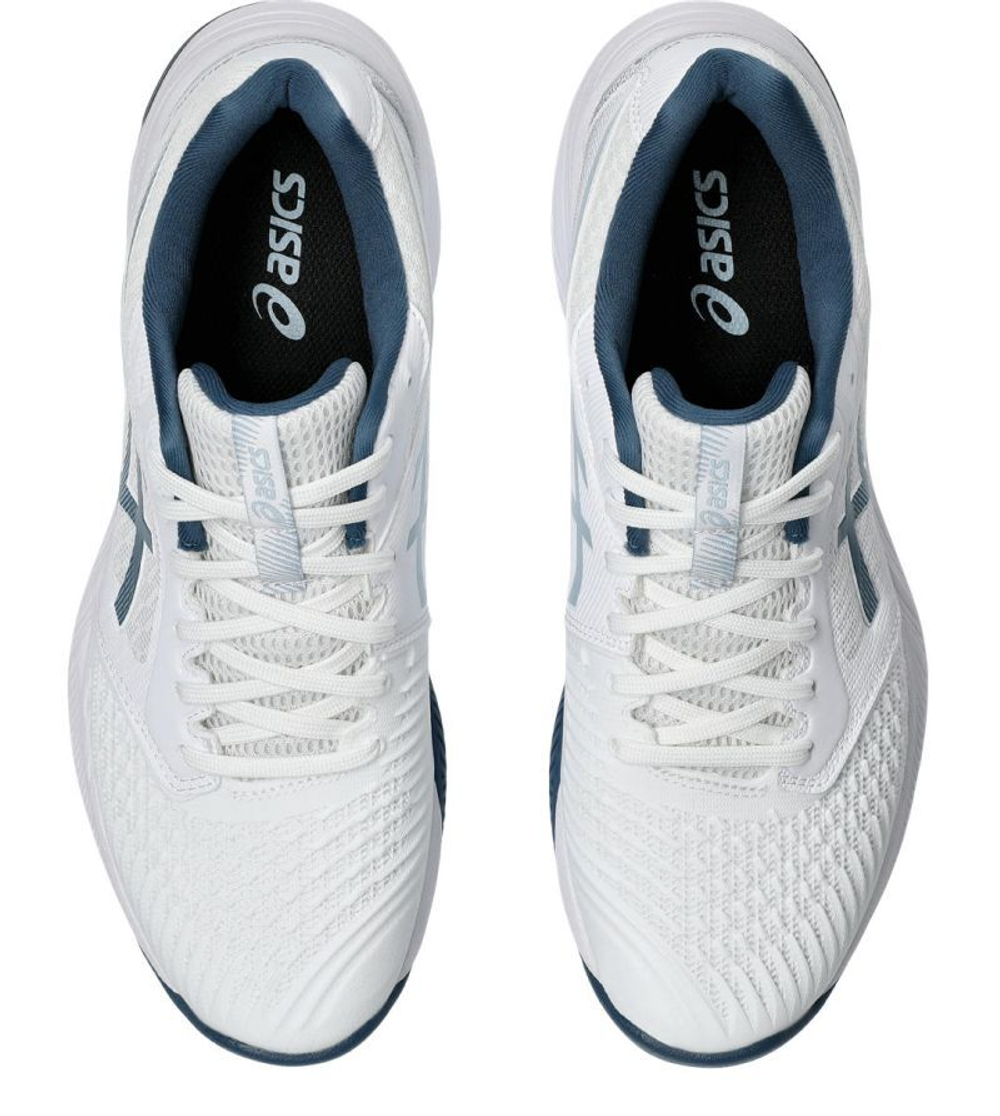 Мужские кроссовки для бадминтона/сквоша Asics Netburner Ballistic FF 3 - white/vintage indigo