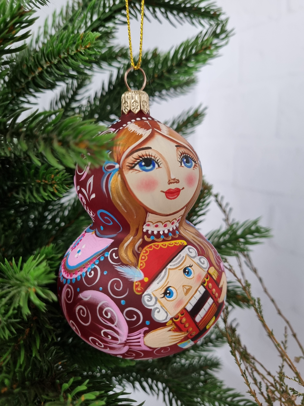 Матрёшка стеклянная Мария