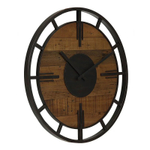 Часы настенные QAUU Ø 55см / 1xAA Металл,дерево
