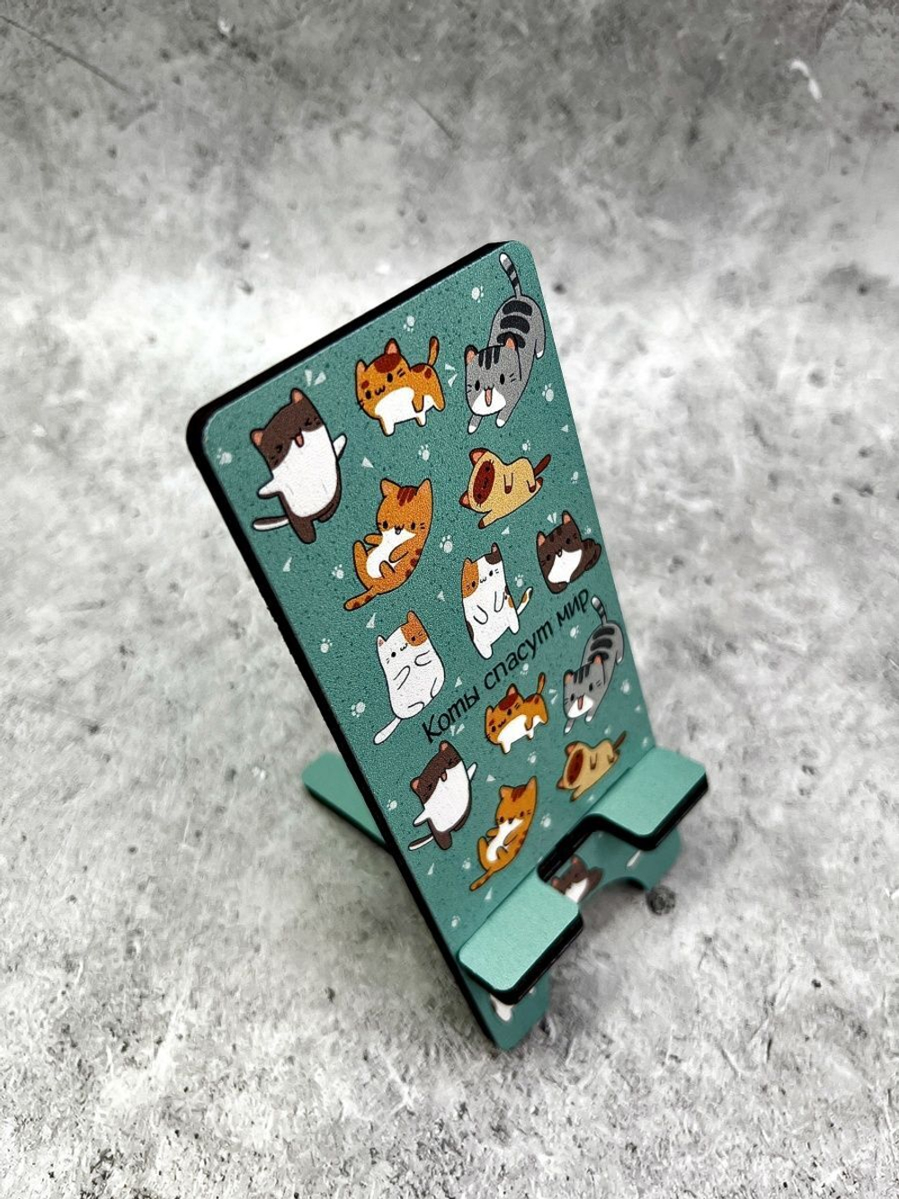 Подставка для телефона деревянная