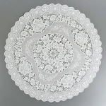 Салфетка диаметр 30 см круглая белый S 507 (комплект 12 шт)