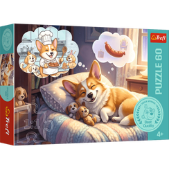 Pazl \ Puzzle \ Пазлы Puzzles - "60" - Dreaming Corgi / Trefl