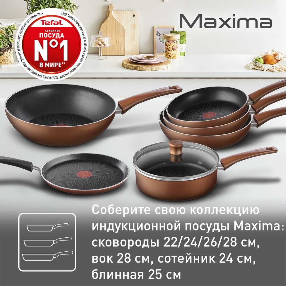 Сковорода для блинов Tefal Maxima 25 см 04222525