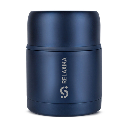 Термос для еды Relaxika 301 (0,5 литра), темно-синий