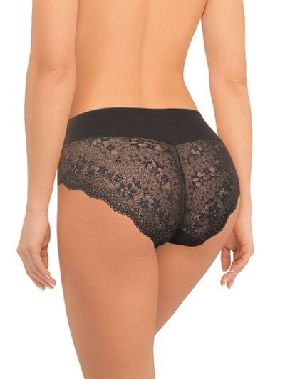 Трусики-макси из хлопкового полотна (Размер: L) (Цвет: черный)