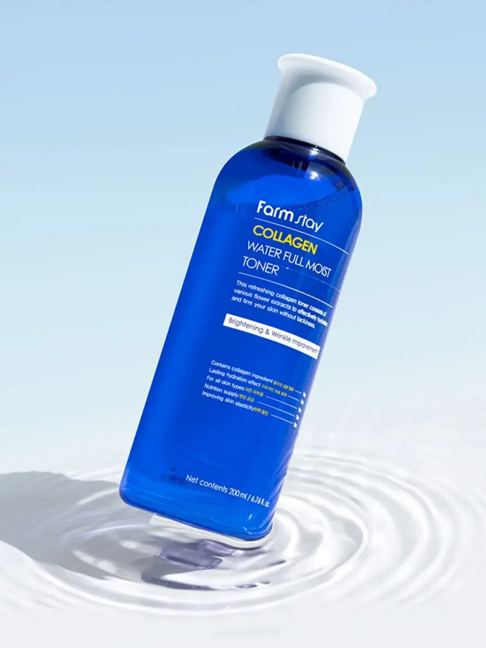 FARMSTAY - ТОНЕР ДЛЯ ЛИЦА УВЛАЖНЯЮЩИЙ С КОЛЛАГЕНОМ COLLAGEN WATER FULL MOIST TONER, 200 ML