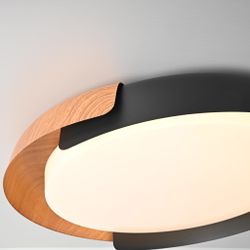 Потолочный Светильник Adda Black/Wood By Imperiumloft