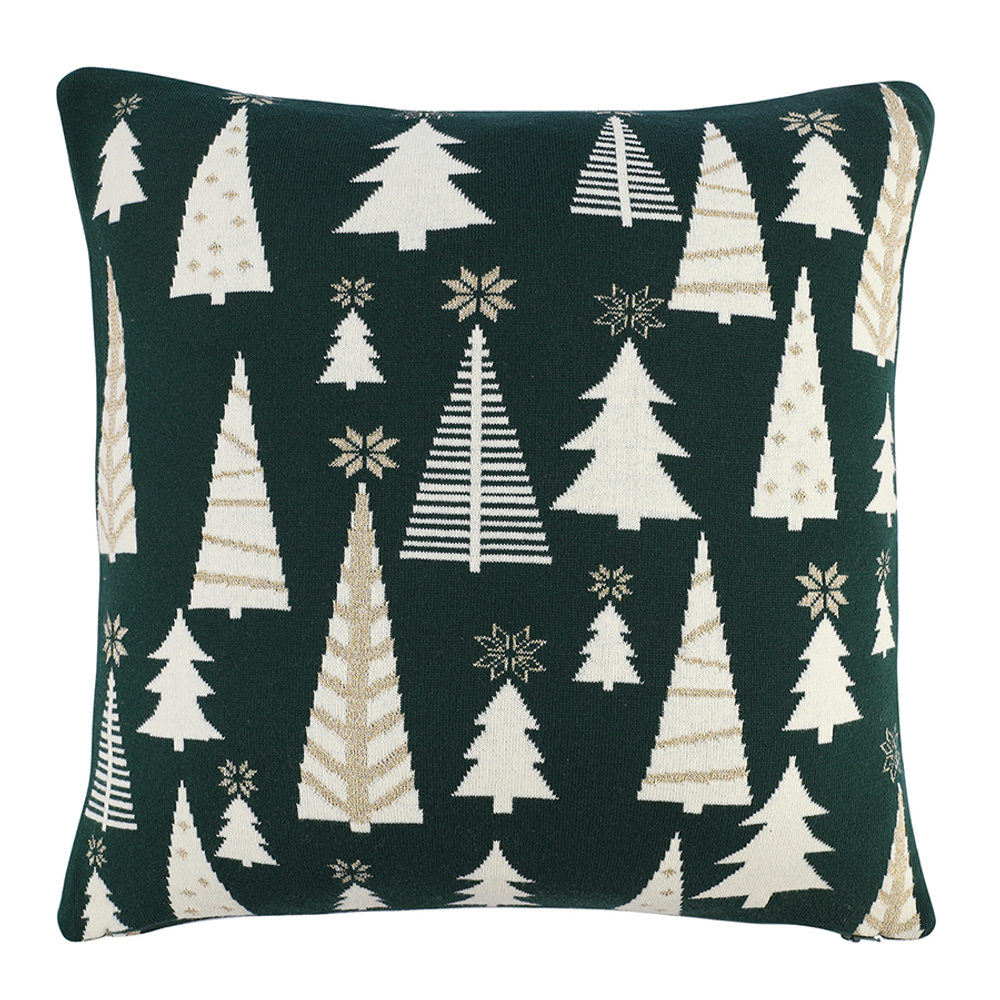 Подушка вязаная с новогодним рисунком whitewood из коллекции new year essential, 45x45 см