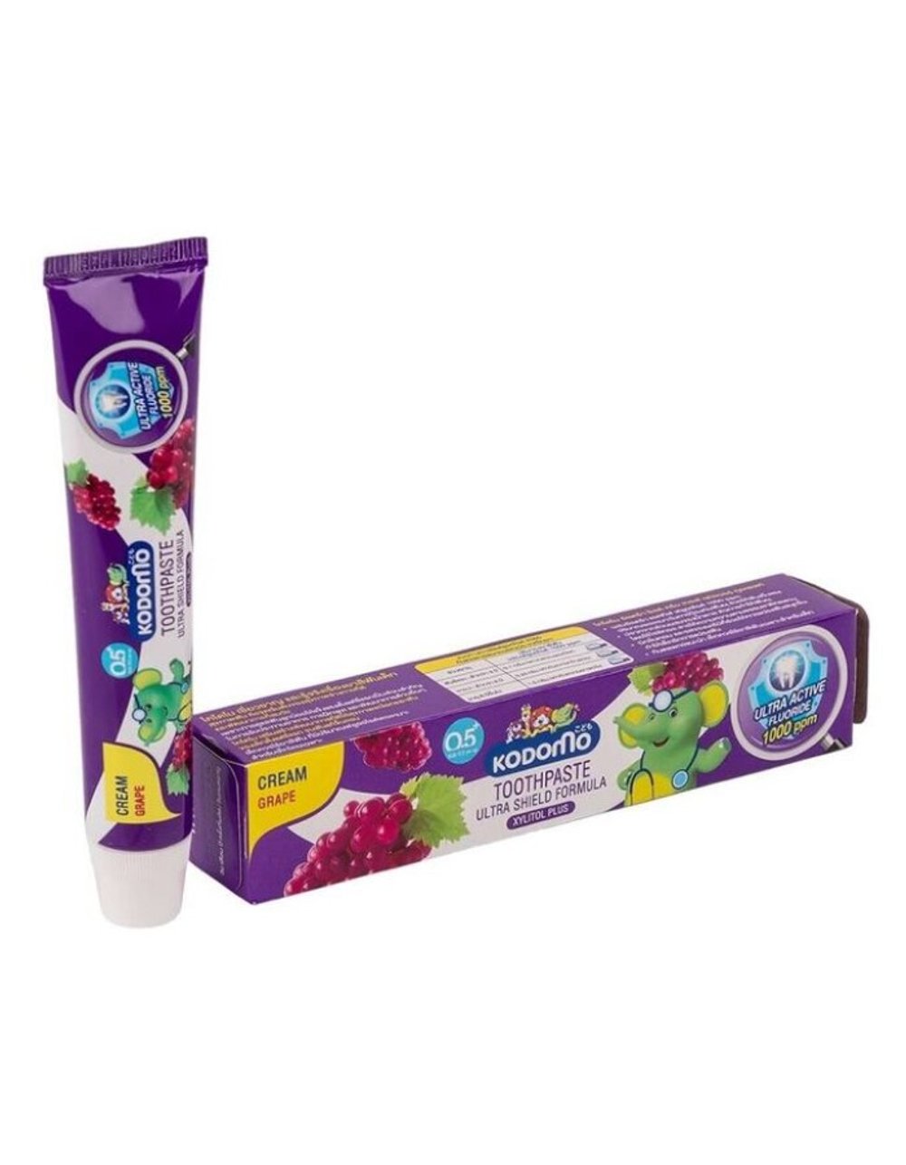 [KODOMO] Детская зубная паста ВИНОГРАД Ultra Shield Cream, 40гр