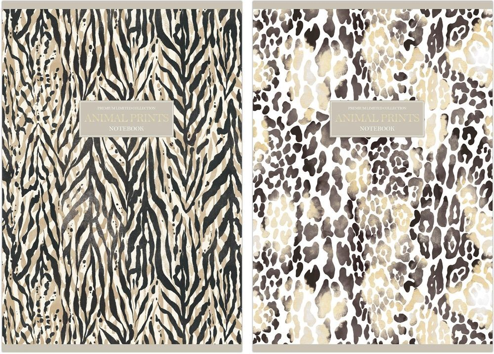 Тетрадь А4 80л кл. скоба Полином "Animal print" софт-тач, БЕЗ ПОЛЕЙ
