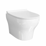 Унитаз подвесной WasserKRAFT Berkel 10TLT.010.ME.CH03.H001 безободковый, с инсталляцией Aller 10, с крышкой микролифт, белый/кнопка хром