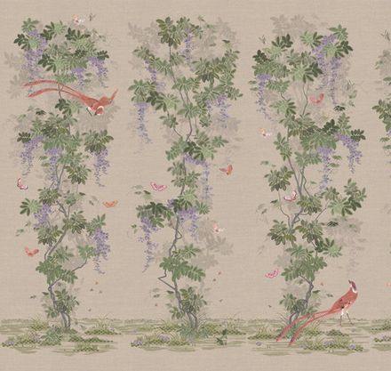 Панорама Шинуазри: райский сад панно