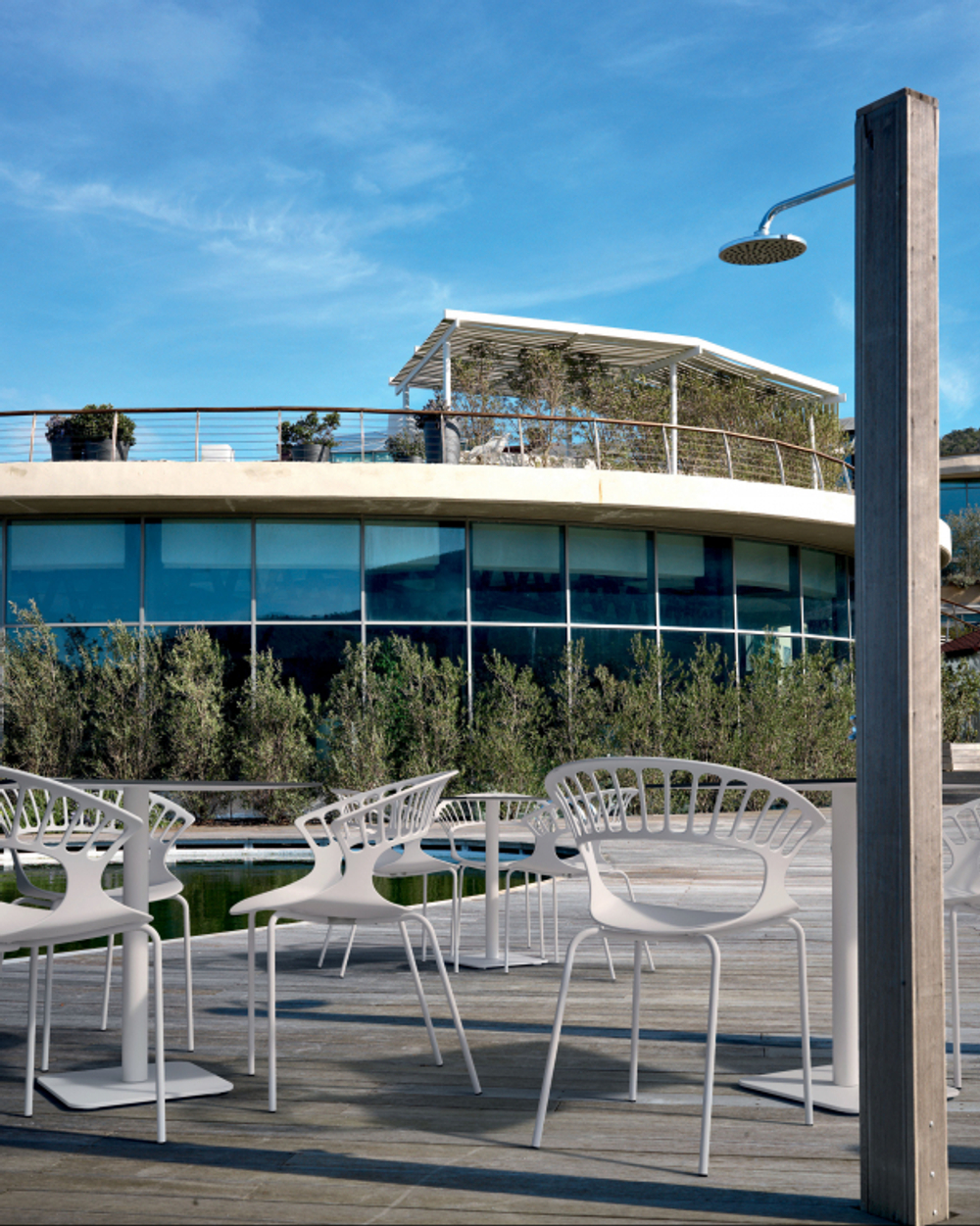 Кресло пластиковое Papatya Tiara, белый