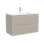 Тумба подвесная SANCOS Snob R 790х390х500, c двумя ящиками оснащенными доводчиками, Beige Soft , арт.SNR80/39CE