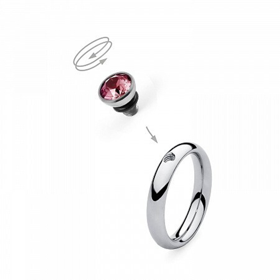 Шарм Qudo Bottone Indian Pink 5 мм 630108 R/S