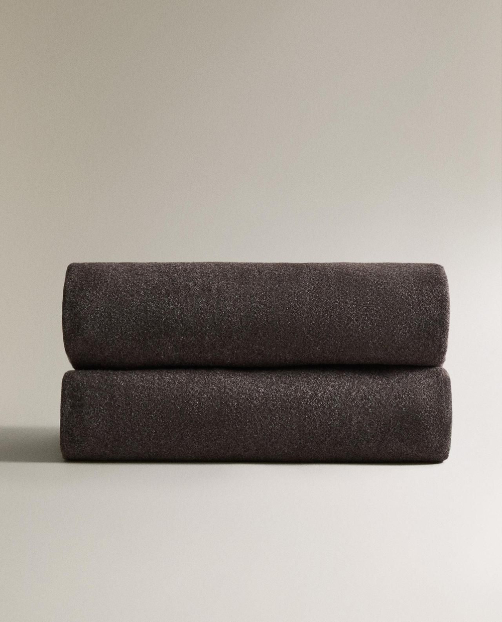 Zara Home - Декоративный плед с бахромой, серый, 220x240 см