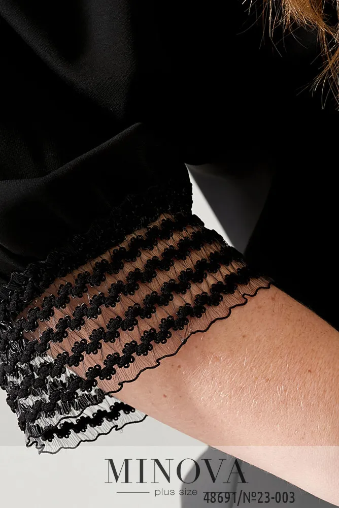 Блуза 23-003-Черный Minova