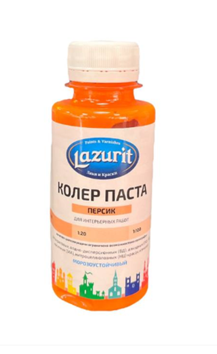 Колер универсальный 100мл №5 персик Lazurit