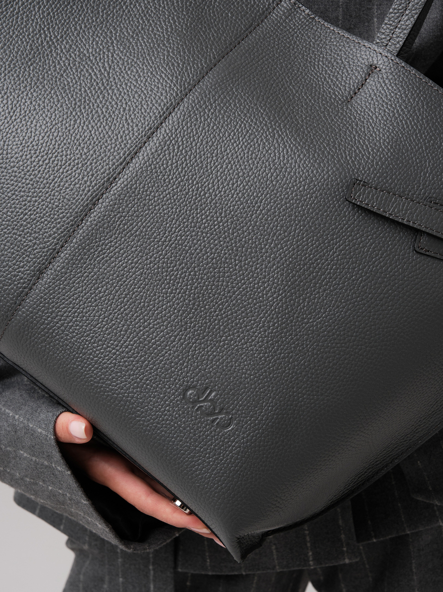 Женская кожаная сумка DBR 31170 мышиный