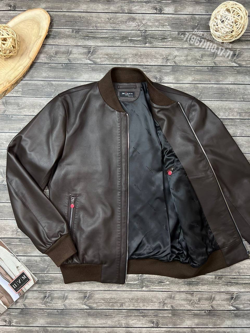 Кожаный бомбер Kiton