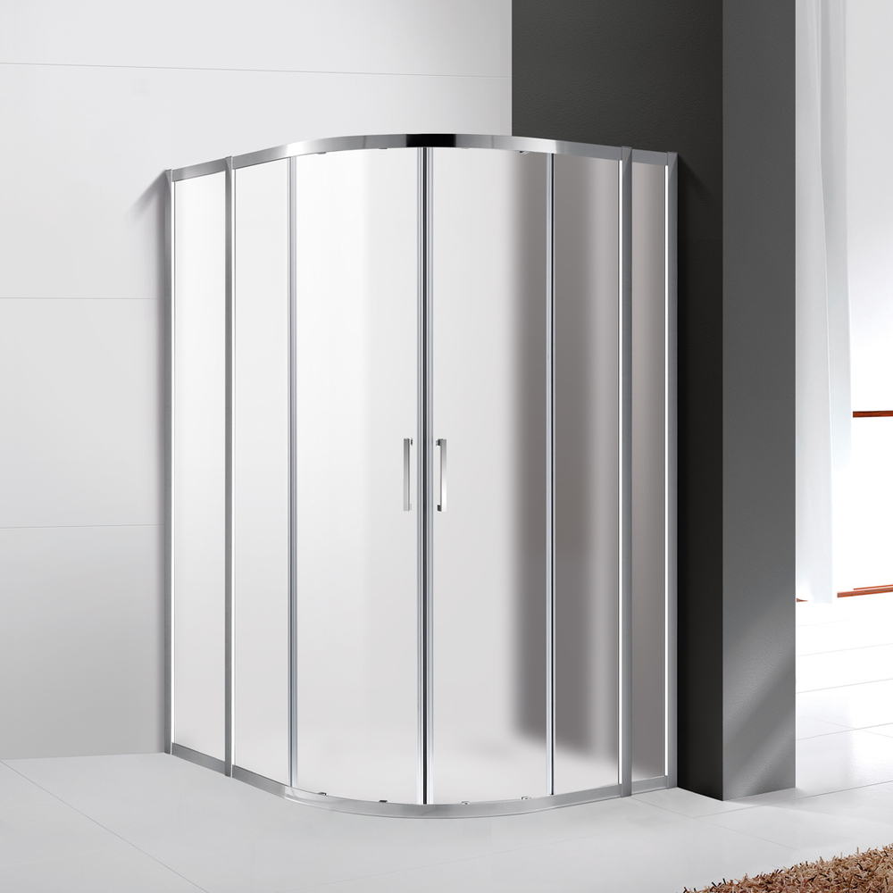 Душевой уголок Cezares MOLVENO-RH-22-110/100-P-Cr, 110х100х195, профиль хром, стекло Punto матовое