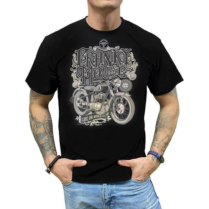 Футболка Franky Mouse Live on wheels (S / черный)
