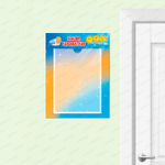 Табличка Наши кроватки с карманом А4 Градиент