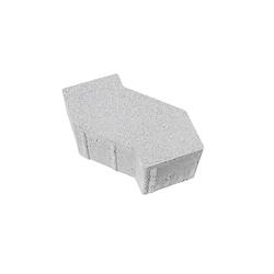 Тротуарная плитка S-ФОРМА В.3.Ф.10, 172х94х100мм Стандарт Белый