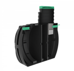 Септик переливной Мультпласт Термит Профи+ 5,5 S 5500 л. горизонтальный / 2200 л. в сутки / 12 чел. / самотечный сброс (2100x1970x2590см;237кг;черный) - арт.555461