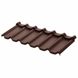 Модульная металлическая черепица AQUASYSTEM СТОКГОЛЬМ, покрытие Rooftop Бархат