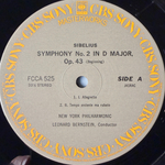 Виниловая пластинка Сибелиус - Симфония №2, Грустный вальс LP