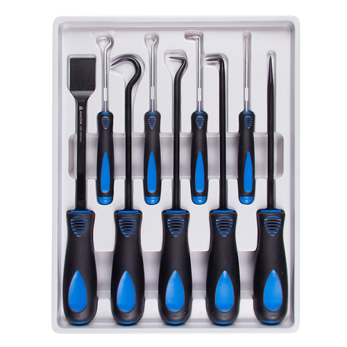 МАСТАК (109-60009C) Набор для демонтажа сальников, колец и остатков герметика, кейс, 9 предметов