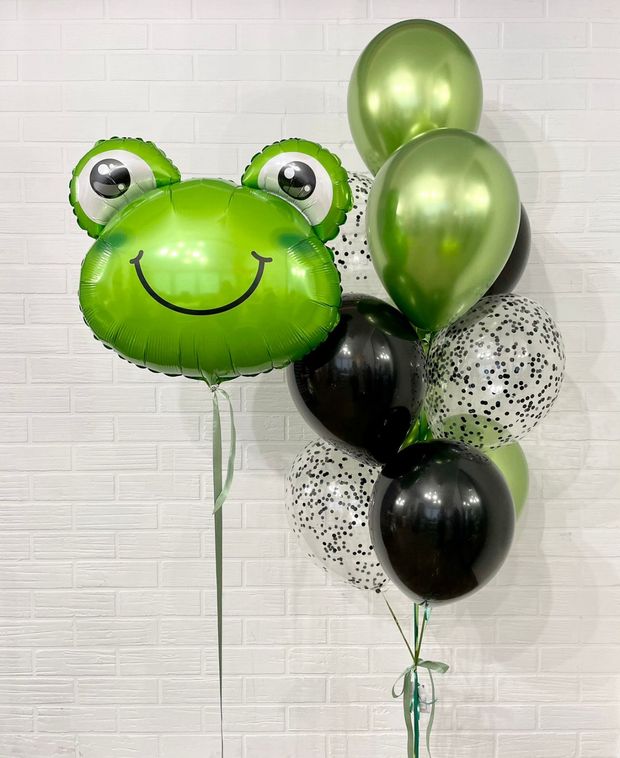 "Зеленый друг" (набор из 11 шаров. Лягушка) №8532
