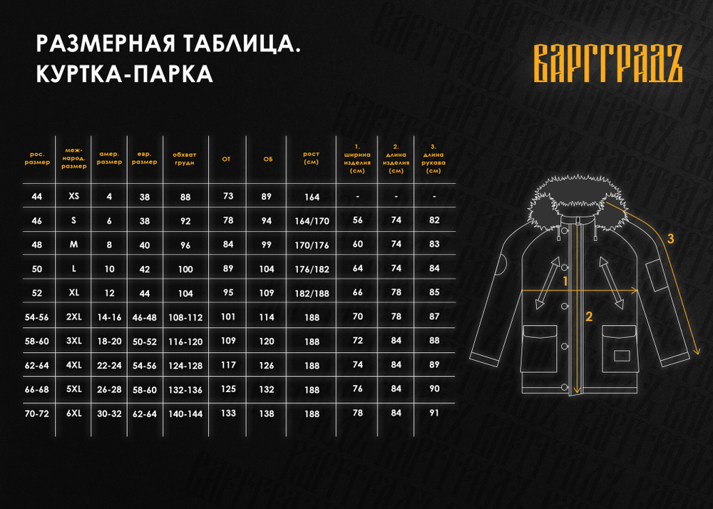 Куртка-Парка Варгградъ мужская бордо "Русколань"