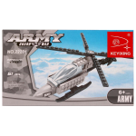 Конструктор блочный Аусини Армия " Вертолёт, 61эл. коробка A807-H26101