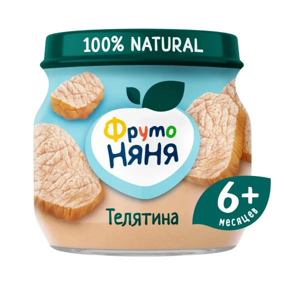 Пюре ФрутоНяня из телятины 80 г с 6 месяцев