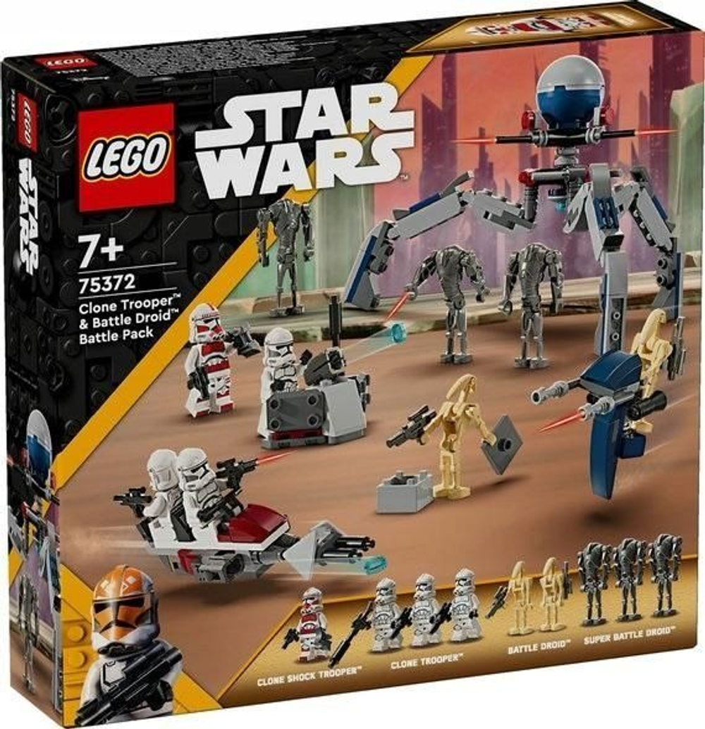 Конструктор LEGO Star Wars - Солдаты армии клонов - Лего Звездные войны  75372 купить в Москве | Доставка по России.