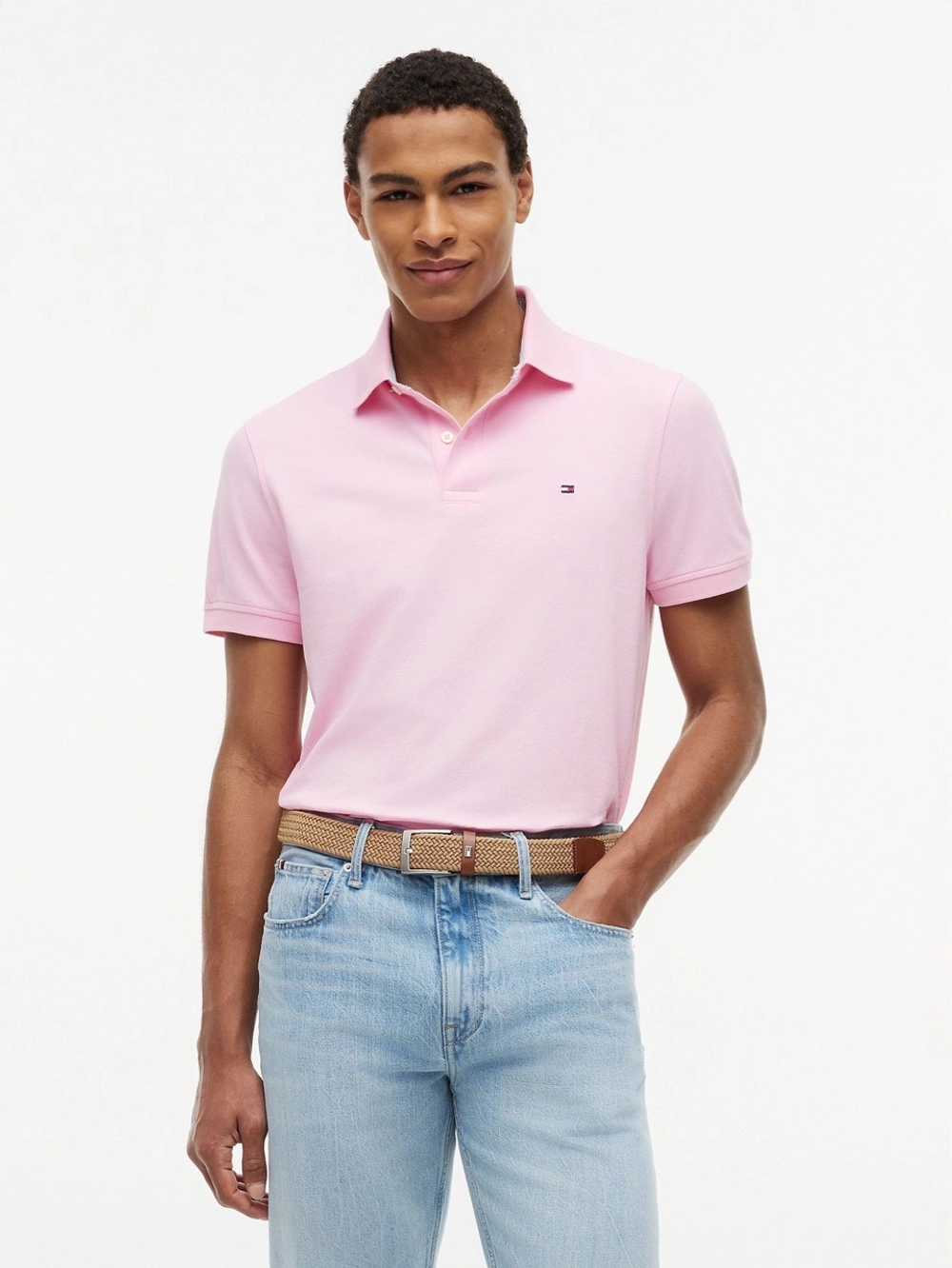Поло Tommy Hilfiger Regular Fit Stretch Classic Pink