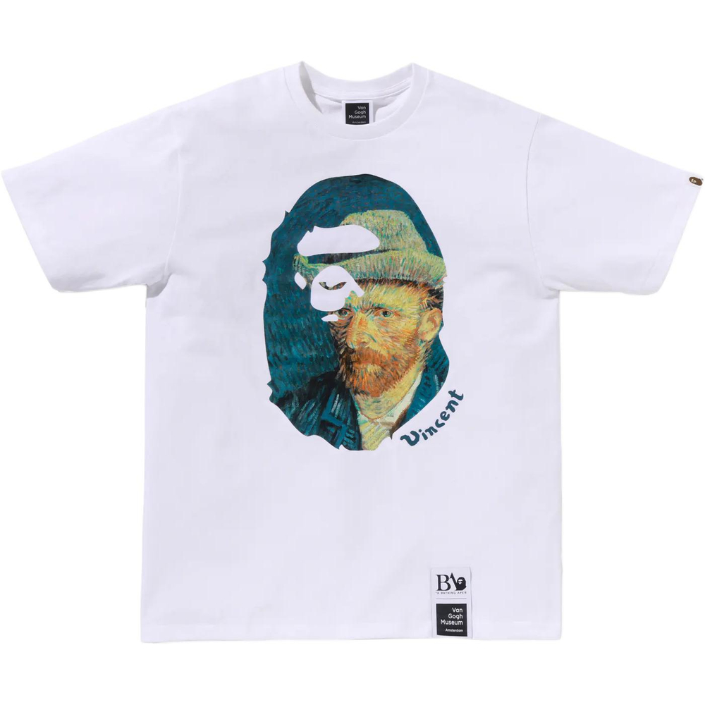 A Bathing Ape X Van Gogh Museum Ape Head Canvas Art Iv Tee 'S Self