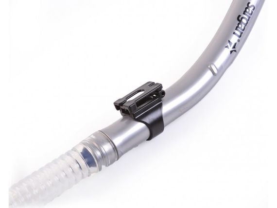 Трубка с клапаном Sargan Селена Прозрачный силикон Silver Серебристая