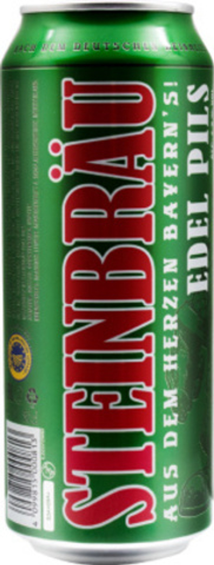 Пиво Штайнброй Эдел Пилс / Steinbrau Edel Pils 0.5 - банка
