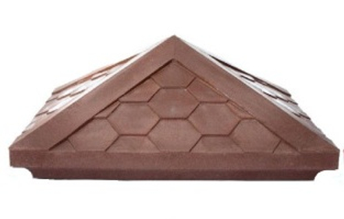 Колпак полимерпесчаный коричневый 440*440