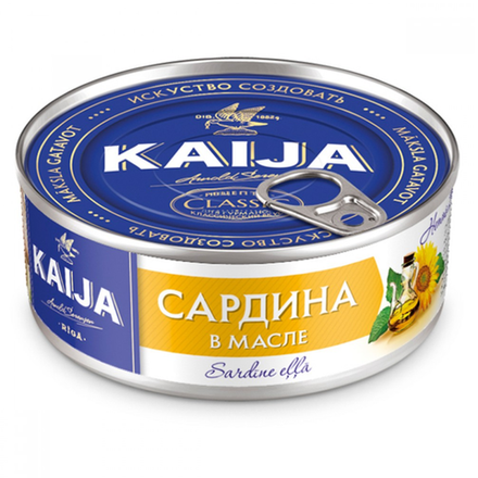 Сардина в масле Рижские  KAIJA 240 гр