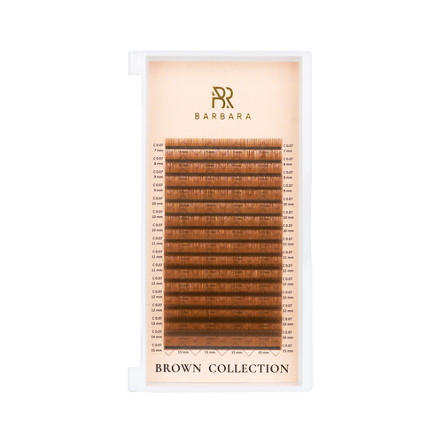 Ресницы коричневые BARBARA Quartz МИКС