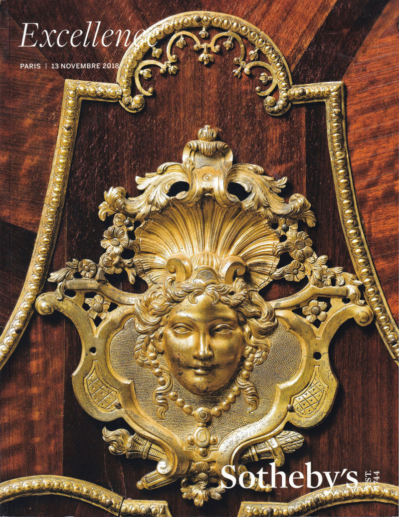 Каталог аукциона Sotheby's, Париж, Роскошь от 13 ноября 2018 года