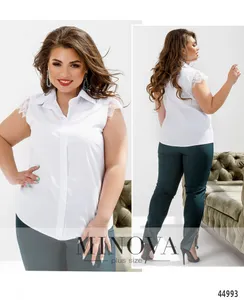 Блуза 4142Б-белый Minova