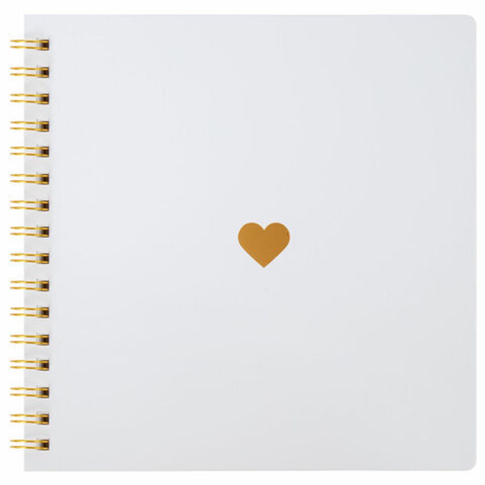 Фотоальбом 22х22 см, 20 белых листов, уголки, стикеры, ручки, клей, BRAUBERG White Line, 880651